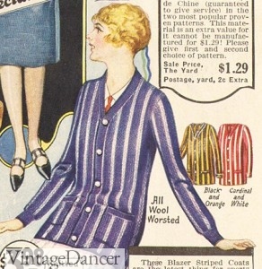 1920s womens sweater striped