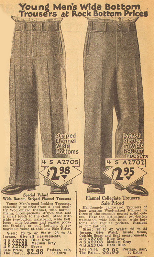 1920s Men's Pants History Oxford Bags, Plus Four Knickers, Overalls