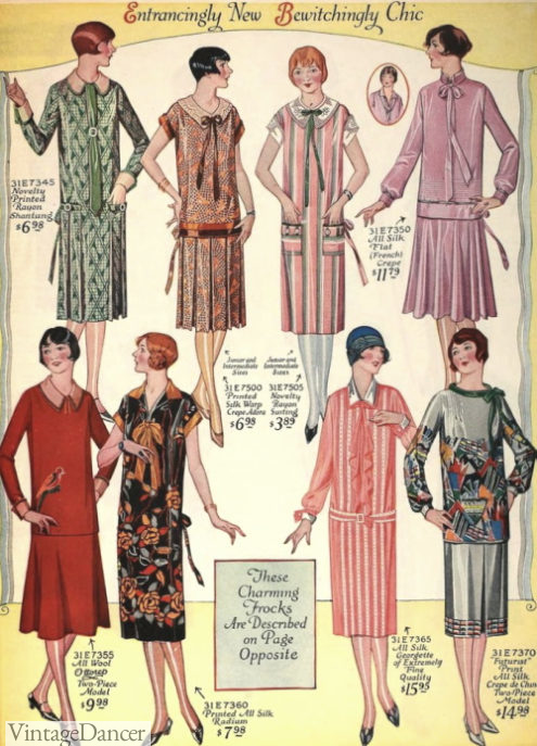 1920s Dress History, Daytime Dresses - Pictures of 20s Fashion