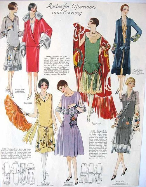 1926 afternoon, evening and party dresses