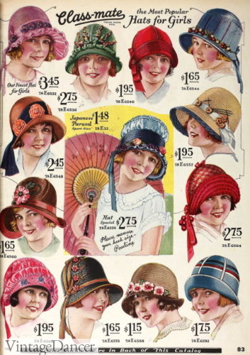 1920s hats for teens and girls
