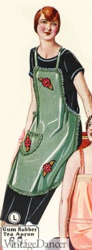 1926 gum rubber apron