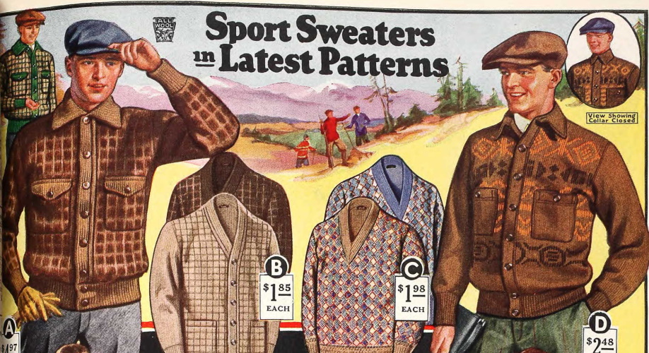 Men's 1920s Camping, Hiking, Hunting Clothes