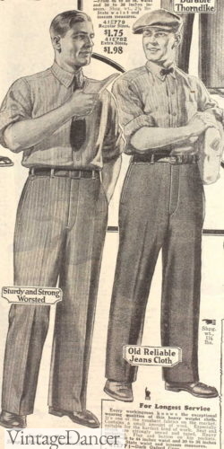 1926 men's casual/work pants wide leg trousers