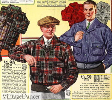 1926 wool or corduroy lumberjacks