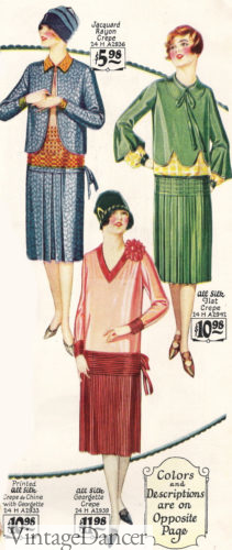 1927 two piece dresses