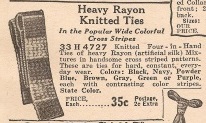 1927 stripe knit skinny tie