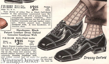 1927 cap toe oxford patent leather dressy shoe tuxedo shoes formal