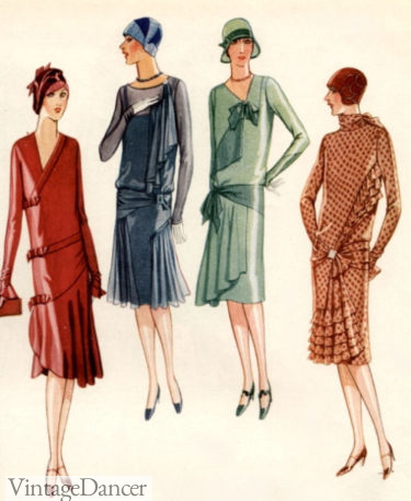 1927 afternoon styles dresses