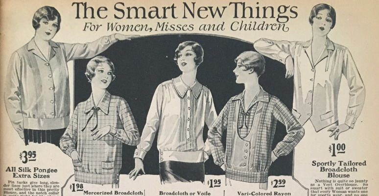 1927 pullover, vest and shirt blouses