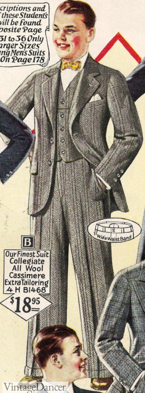 1927 boy teens color suit B