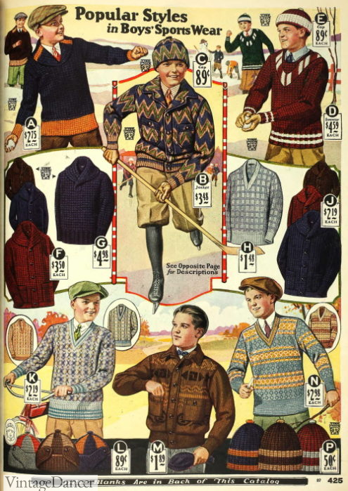 1920s Teenage Boy Fashion with Pictures