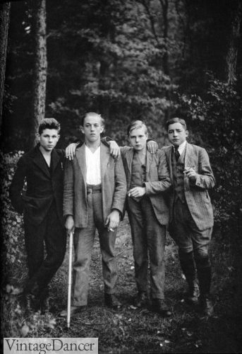 1927 teenager boys casual fashion