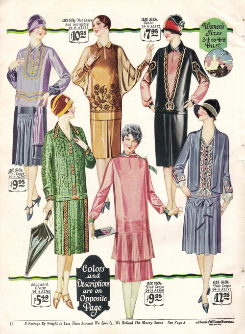 1927 stout and mature fashions