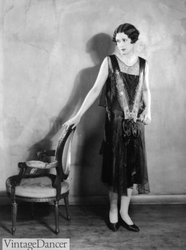 1927 beaded evening dress