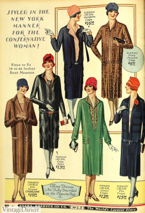 1920s Mature Women Fashion, Mrs. Clothing