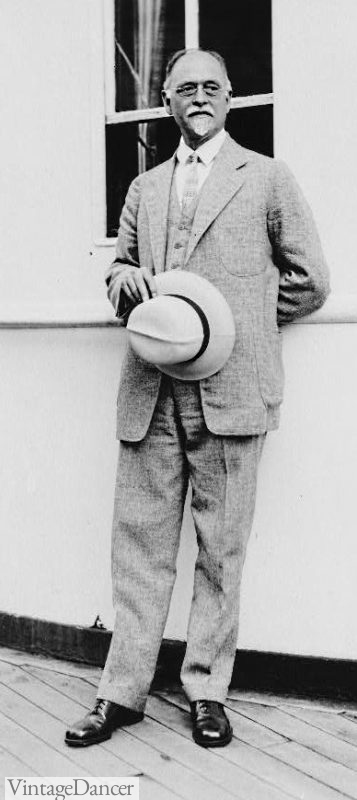 1927 Irving Fischer, an influential economist, holding a Panama Hat