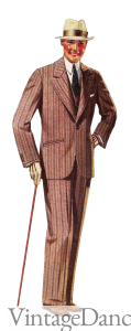 1927 Mens Pink Striped Suit