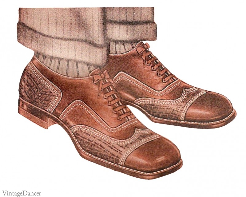 mens 1920s shoes with reptile skin