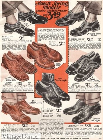 1920s style mens boots