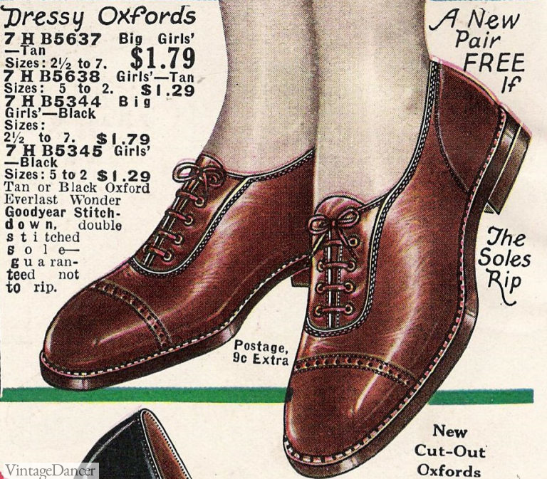 Women's 1920s Shoe Styles and History