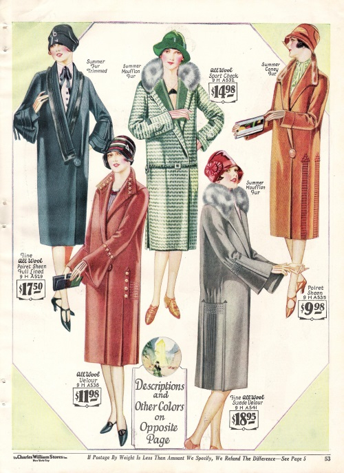 1920s Coats, Furs, Jackets and Capes History