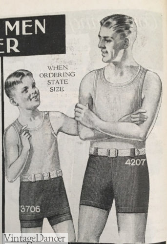 1928 mens two piece swimsuit