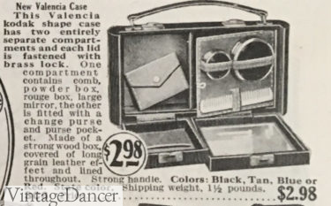 1928 vanity box with inside compartments