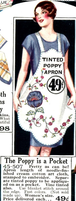 1928 decorated apron