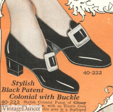Silver Shoe Buckles Vinyl Tongue Elastic Band Men Women Cotton Colonial Socks 