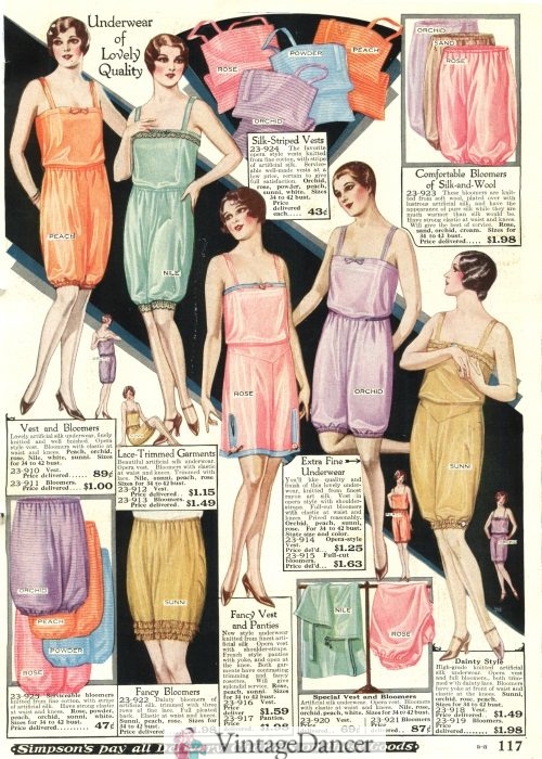 1928 bloomers underwear