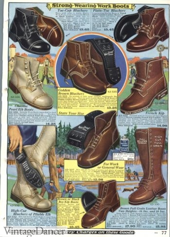 1928 men's work boots for winter