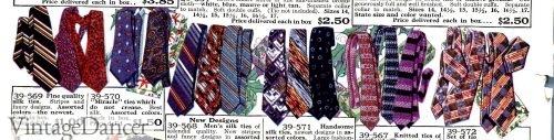1928 men's neckties