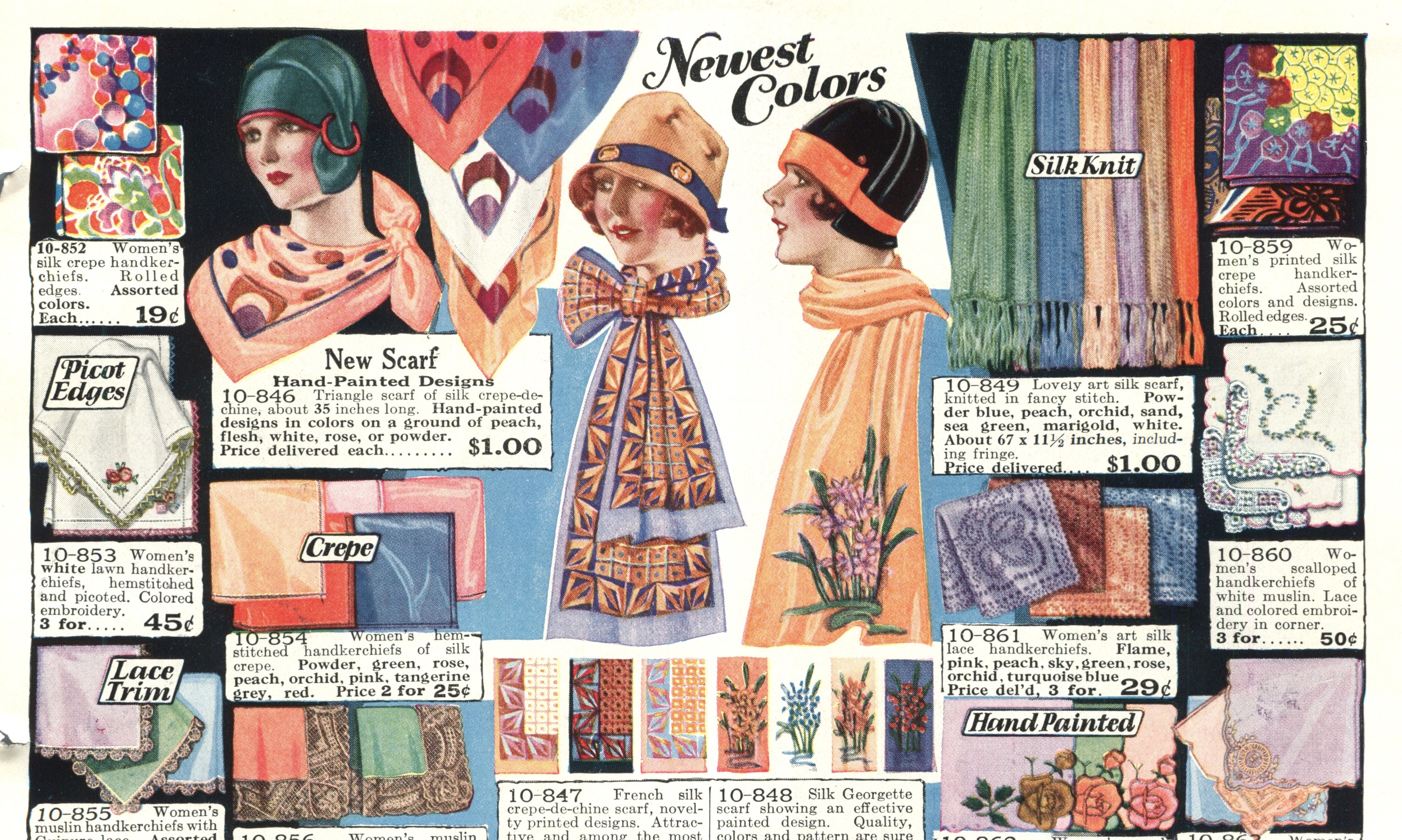Vintage Scarf Styles -1920s to 1980s