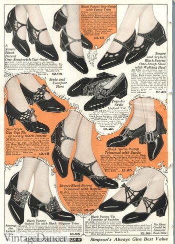 1928 many Mary Jane strap shoes here