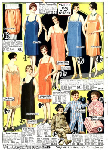 1920s plus size lingerie underwear 1928