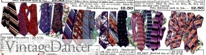 1920s men's silk ties in color. Learn the history at Vintagedancer.com