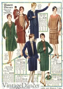 1920s Fall & Winter Fashion- Dress, Coat, Hat, Shoes