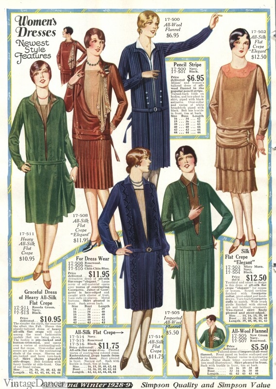 1920s winter fashion dresses clothing