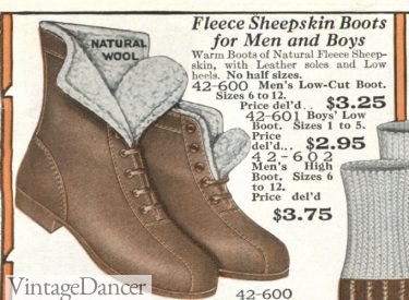 1920s winter boots men