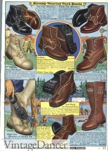 1920s work boots