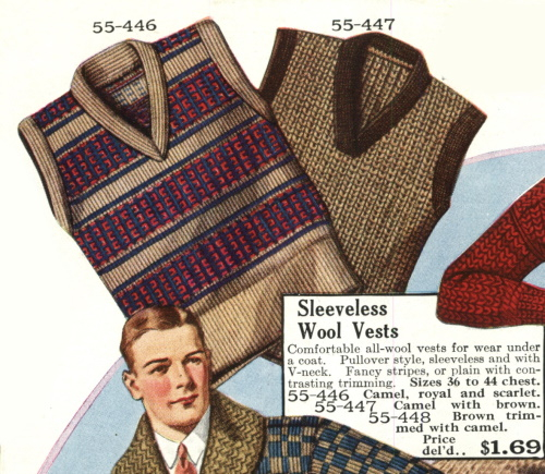 1928 knit sweater vests men teen boys
