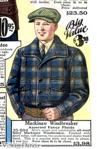 1928 Mackinaw cloth lumberjack