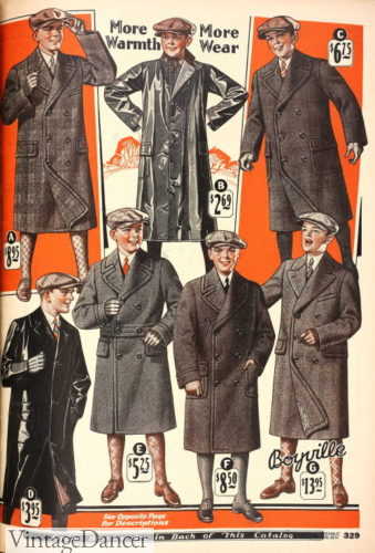 1928 wool overcoats and raincoats