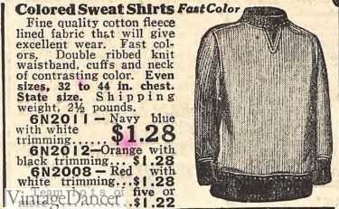 1928 sweatshirts, two tones