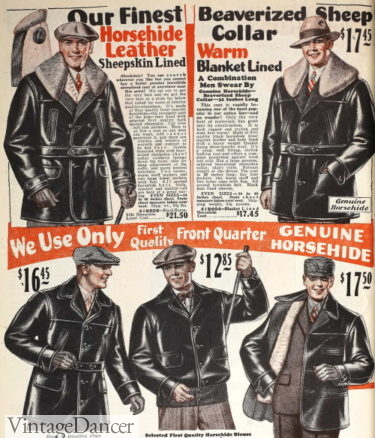 1928 leather short coats