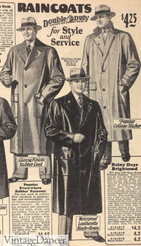 1928 men's raincoats