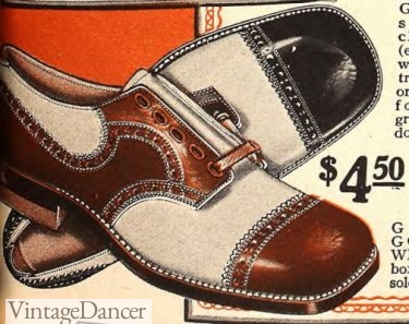 1920s mens casual shoes - 1928 men shoes cap toe spectator oxfords