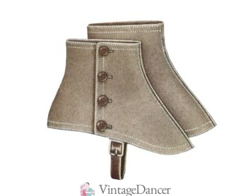 1920s spats shoe coverings gangster