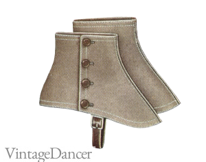 1920s spats shoe coverings gangster
